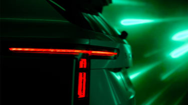 Skoda seven seater EV teaser tail light