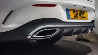 Mercedes CLA saloon tailpipes