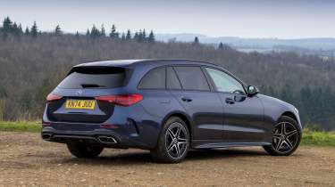 Mercedes C-Class Estate C 300 e rear quarter static