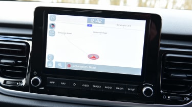 Kia Rio hatchback infotainment display