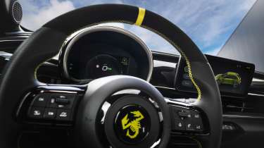 Abarth 600e instruments