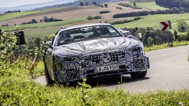 2021 Mercedes SL in camouflage - front end