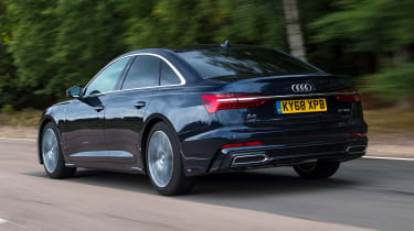 Audi A6 saloon rear 3/4 tracking