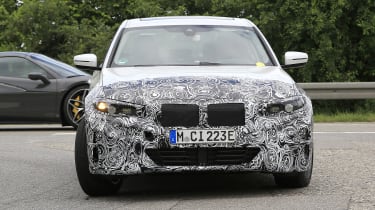 Electric BMW 3 Series prototype front end