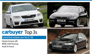 Carbuyer top 3 used estate cars for £15k