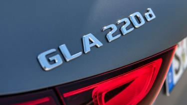 Mercedes GLA SUV rear badge
