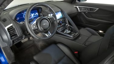 2020 Jaguar F-Type interior - side view