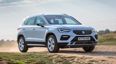 SEAT Ateca SUV front 3/4 off-road