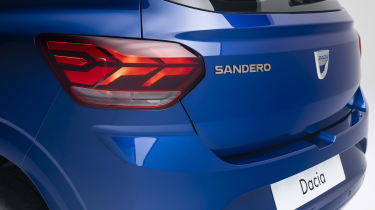 2021 Dacia Sandero rear end detail