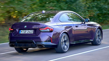 BMW 2 Series Coupe rear 3/4 driving