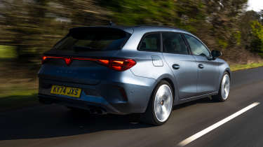 Cupra Leon Estate rear quarter driving