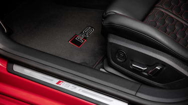 Audi RS7 branded floor mats and door kickplates