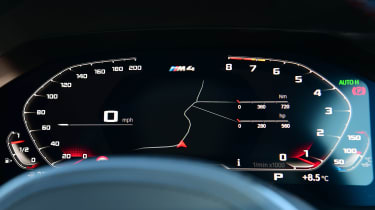 BMW M4 Coupe gauges