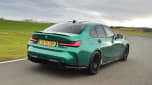 BMW M3 Competition saloon - rear 3/4 view