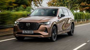 Mazda CX-80 front quarter driving