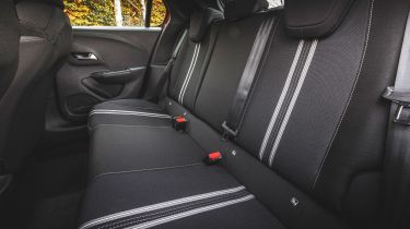 Vauxhall Corsa facelift rear seats
