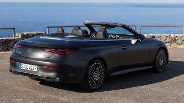 Mercedes CLE Cabriolet rear top down