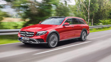 The Mercedes E-Class All-Terrain takes on the Audi A6 Allroad, with four-wheel-drive a raised suspension