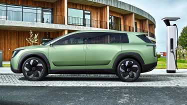 Skoda Vision 7S concept charging