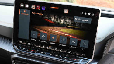 Cupra Formentor facelift UK infotainment