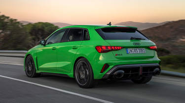 2024 Audi RS3 rear quarter dynamic