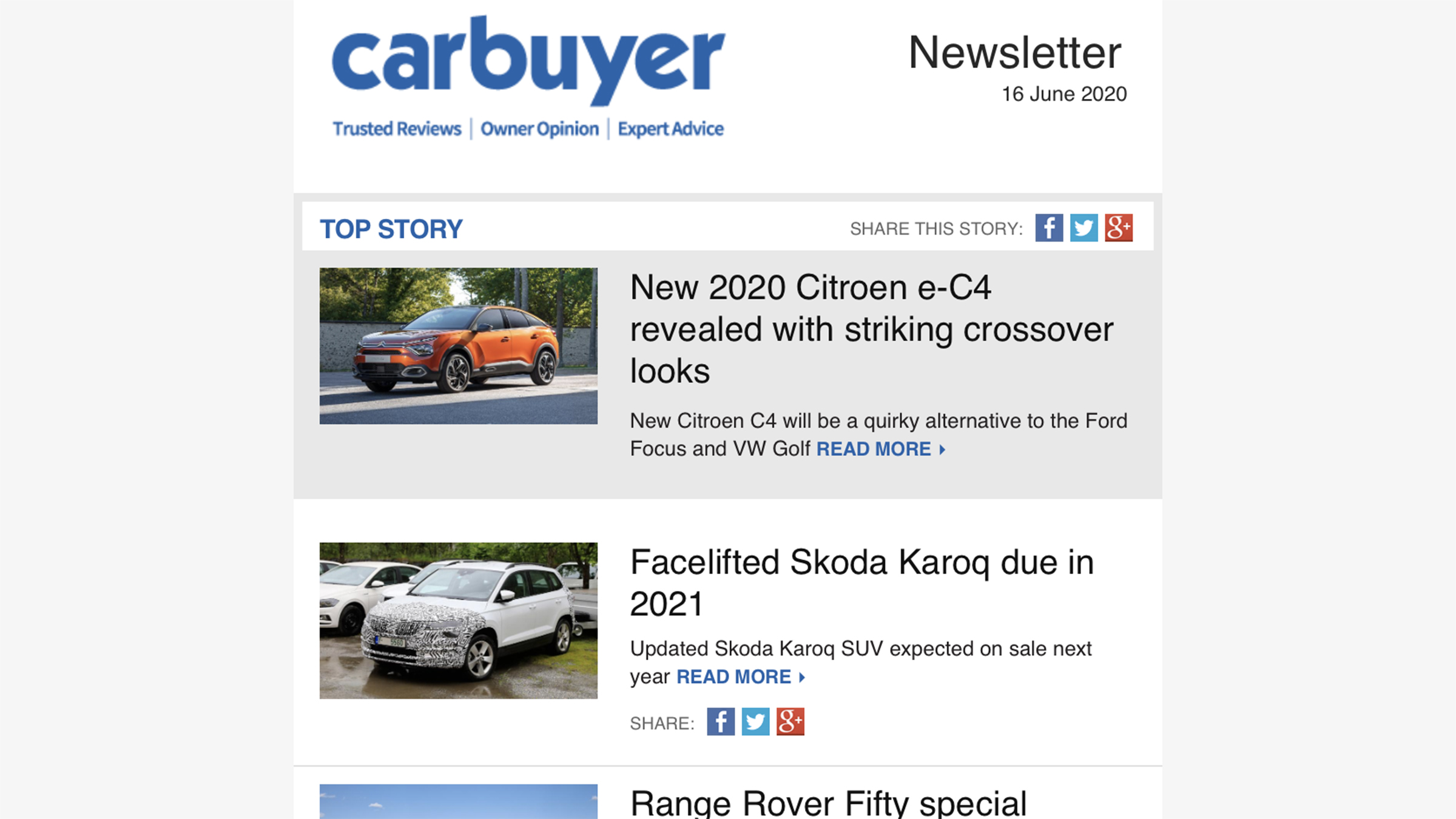 Sign Up To The Carbuyer Newsletter Carbuyer