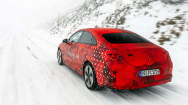 Mercedes CLA prototype rear quarter