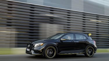 A limited trim – called ‘Yellow Night Edition’ is also available for the GLA AMG 45