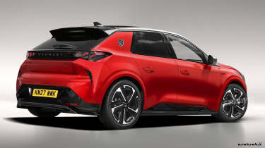 Peugeot 208 GTi render rear quarter