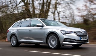 Skoda Superb Estate driving