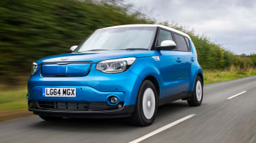 The Kia Soul EV’s boxy shape means there’s plenty of space for passengers