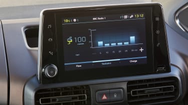 Peugeot e-Rifter screen
