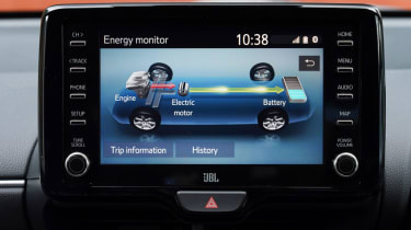 Toyota Yaris Hybrid infotainment display