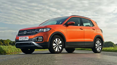 Volkswagen T-Cross SUV front 3/4 static