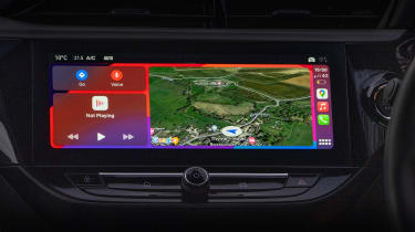 Vauxhall Corsa Electric facelift UK drive infotainment