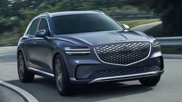 Genesis Electrified GV70 front quarter dynamic