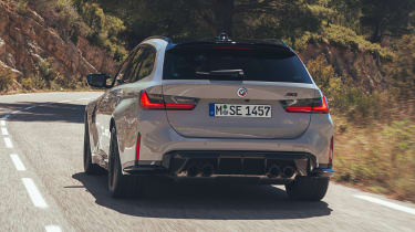 BMW M3 Touring driving - rear end