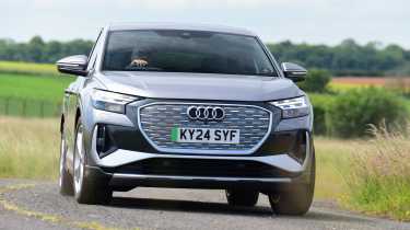 Audi Q4 Sportback e-tron front handling