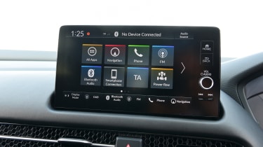 Honda ZR-V UK drive infotainment