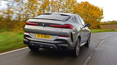 BMW X6 facelift UK drive rear dynamic