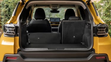 Jeep Avenger SUV boot split folding seats