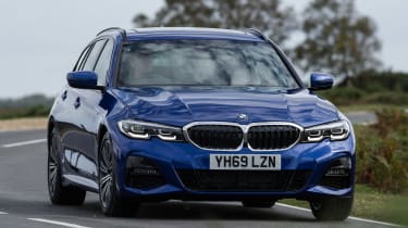 BMW 3 Series Touring driving - front view