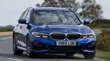 BMW 3 Series Touring driving - front view