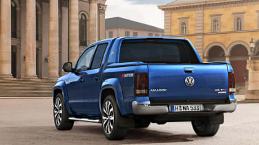 The Amarok can carry 1,154kg and its load bay is wide enough to take a forklift pallet