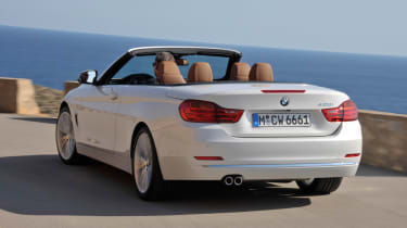 BMW 4 Series convertible rear action