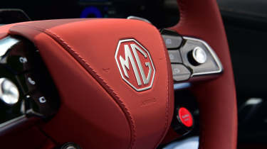 MG Cyberster UK steering wheel boss