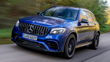 The Mercedes-AMG GLC 63 is a rapid SUV with a twin-turbocharged V8 engine