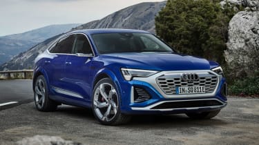 Audi Q8 e-tron Sportback SUV front 3/4 static