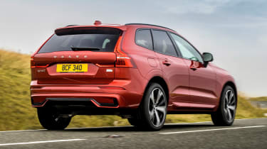 Facelifted Volvo XC60 driving - rear