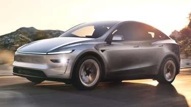 2025 Tesla Model Y front quarter